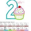 2 Cupcake Applique MAP