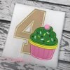 4 Cupcake Applique Picture 1