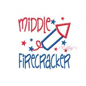 Middle Firecracker Applique