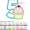 5 Cupcake Applique MAP