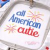 All American Cutie Embroidery Design _ Logo 3