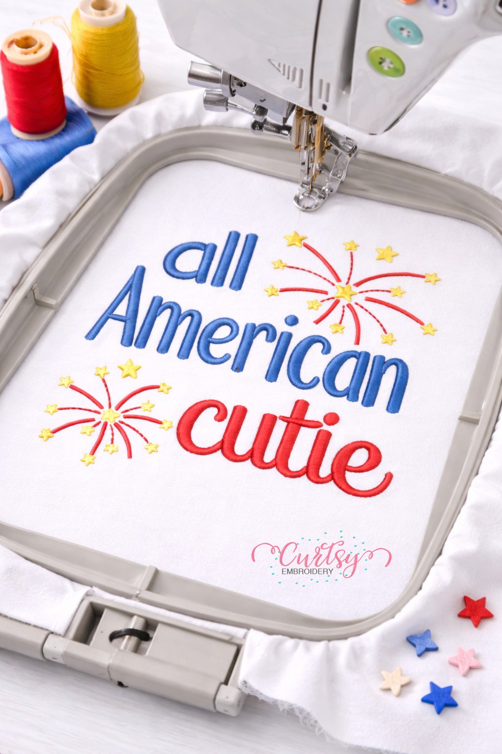 All American Cutie Embroidery Design _ Logo 3