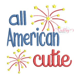 All American Cutie Embroidery