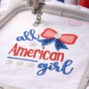All American Girl Applique Design _ Logo 3 All American Girl Applique Design _ Logo 3