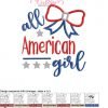 All American Girl Applique MAP All American Girl Applique MAP