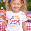 All American Princess Embroidery Design _ Logo 3