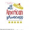 All American Princess Embroidery MAP CE