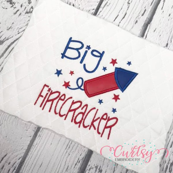 Big Firecracker Applique Picture 3 Big Firecracker Applique Picture 3