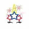 Fourth of July Unicorn Applique Design Fourth of July Unicorn Applique Design