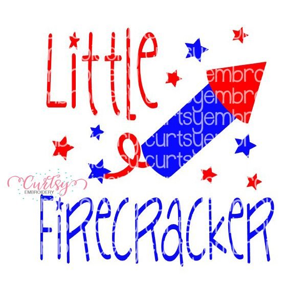 Little Firecracker 4th of July SVG Design Little Firecracker 4th of July SVG Design