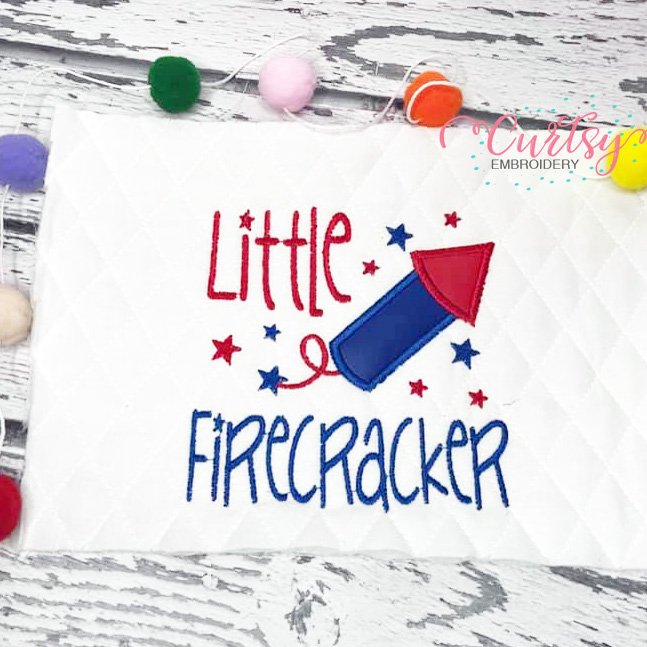 Little Firecraxker Applique Picture 2 Little Firecraxker Applique Picture 2