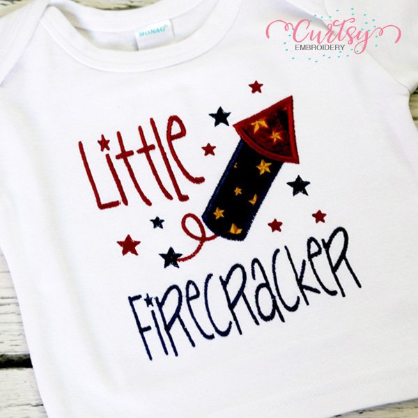 Little Firecraxker Applique Picture 3 Little Firecraxker Applique Picture 3