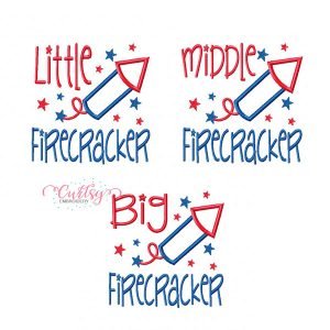 Firecracker Applique Design Set
