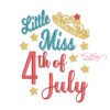 Little Miss 4th of July Embroidery Design _ Website Little Miss 4th of July Embroidery Design _ Website