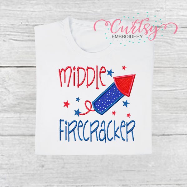 Middle Firecracker Applique Picture 1