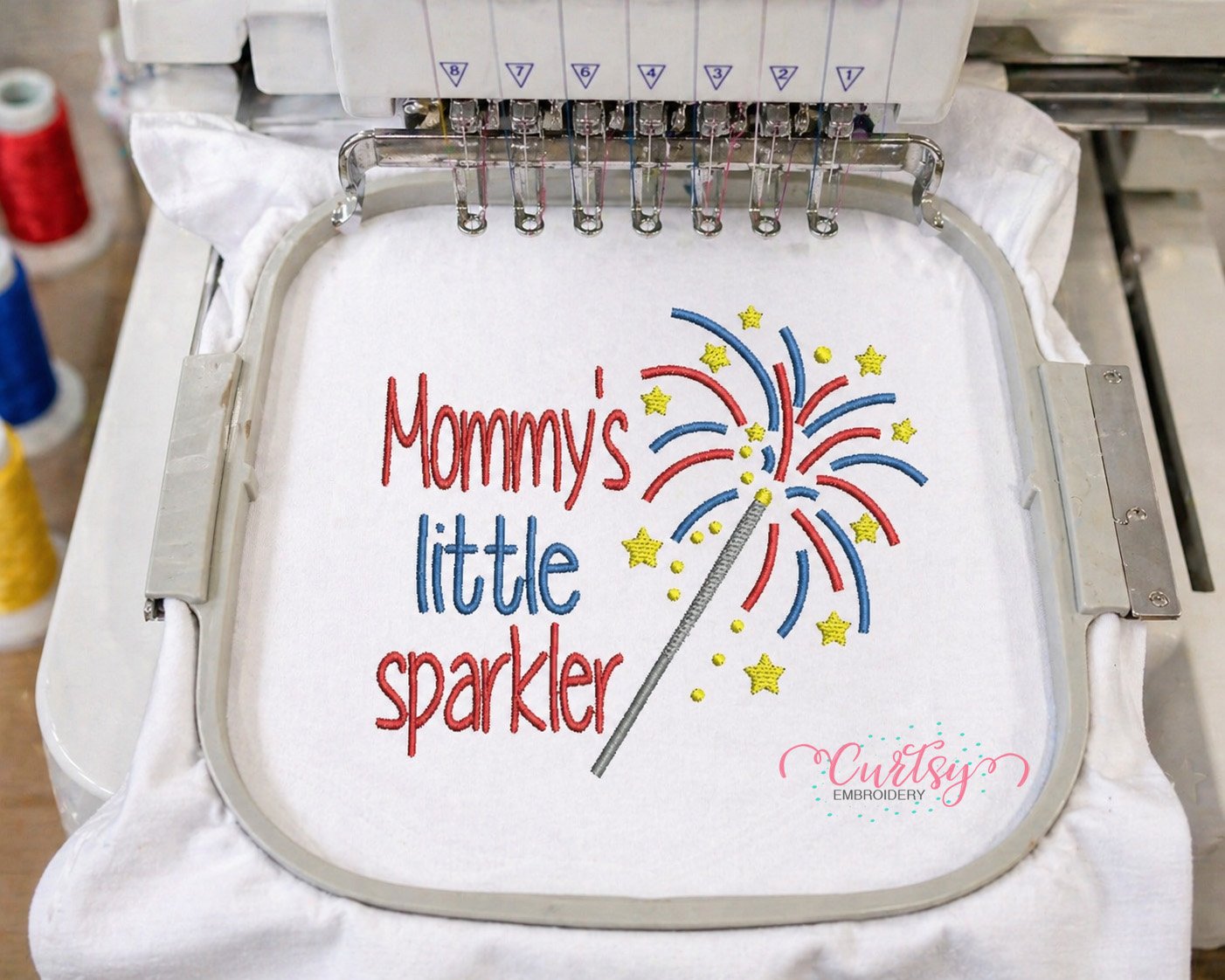 Mommys Little Sparkler Embroidery Design _ Logo 3