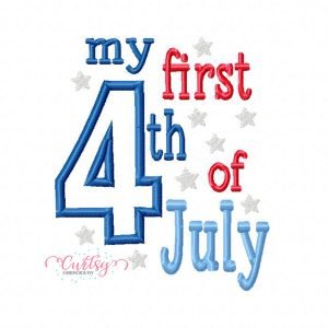 My First 4th of July Applique Design