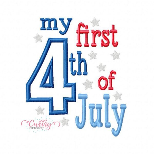 My First 4th of July Applique Design