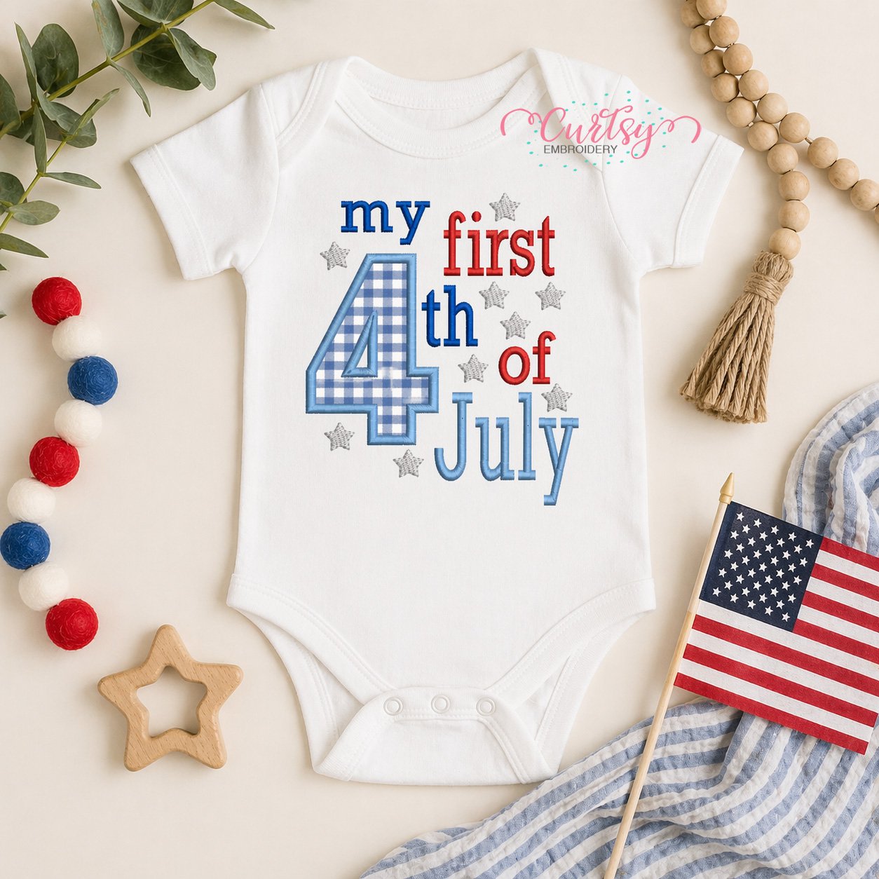 My First 4th of July Applique Design _ Logo 1