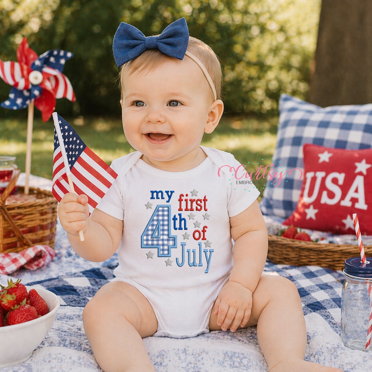 My First 4th of July Applique Design _ Logo 2