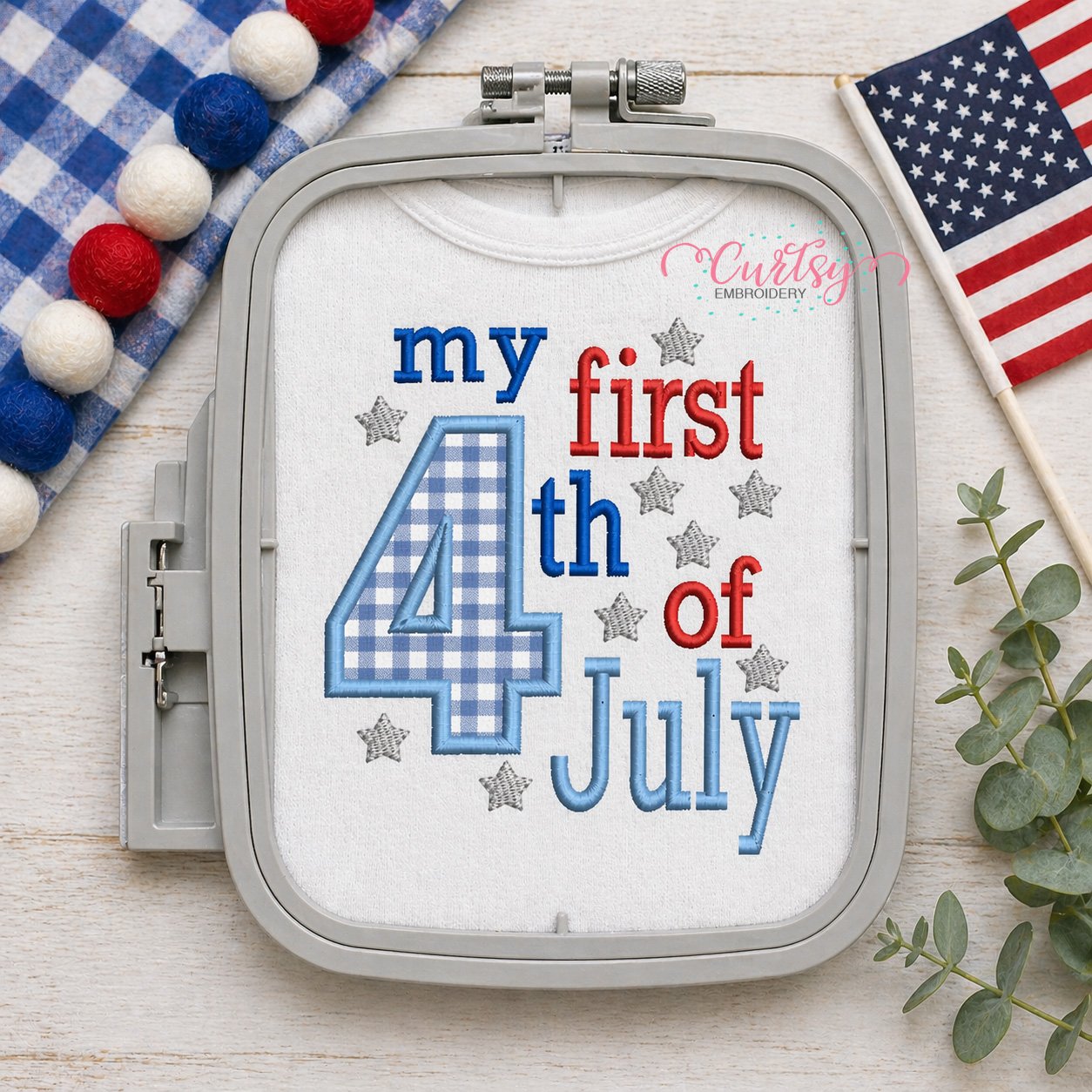 My First 4th of July Applique Design _ Logo 3