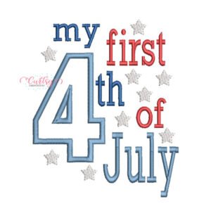 My First 4th of July Applique Design