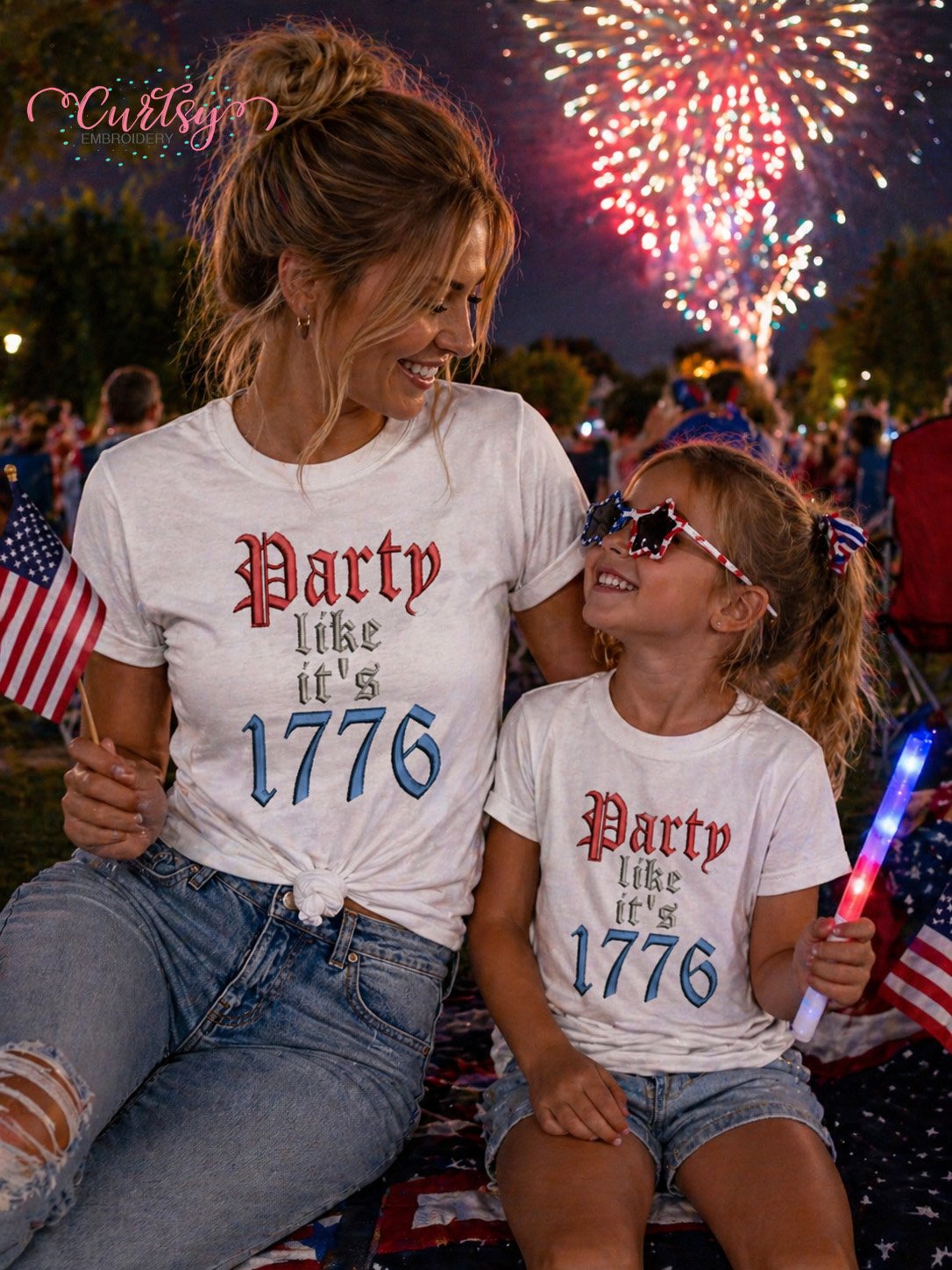 Partly Like its 1776 Embroidery Design _ Logo 2