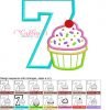7 Cupcake Applique MAP 7 Cupcake Applique MAP