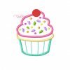 Cupcake Applique Design Cupcake Applique Design