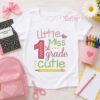 Little Miss 1st Grade Cutie Applique Design _ Logo 1
