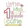 Little Miss 1st Grade Cutie Applique Design _ Website