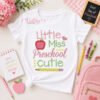 Little Miss Preschool Cutie Applique Design _ Logo 1