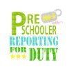 Preschooler Reporting For Duty SVG File
