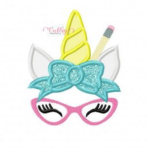 School Unicorn Applique