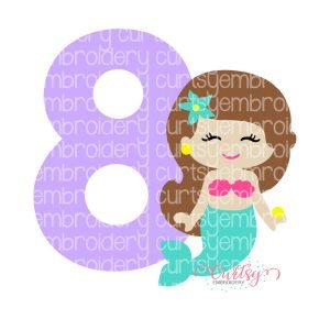 8 Cute Mermaid SVG Cut File