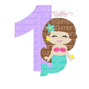 1 Cute Mermaid SVG Cut File