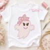 Girl Ghost with Bow Applique Design _ Logo 1