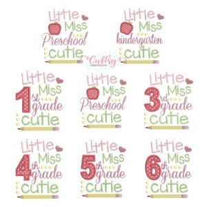 Little Miss Cutie Applique Full Set