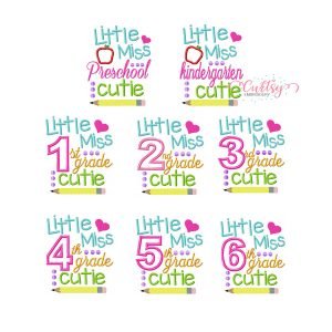 Little Miss Cutie Applique Full Set