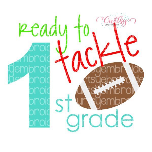 Ready To Tackle 1st Grade SVG File Ready To Tackle 1st Grade SVG File