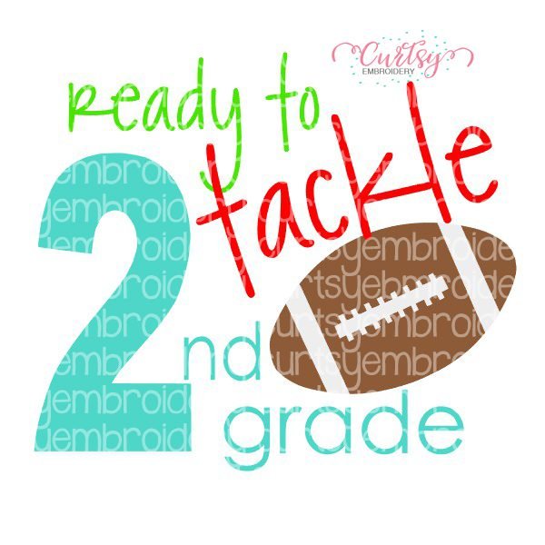 Ready To Tackle 2nd Grade SVG File Ready To Tackle 2nd Grade SVG File