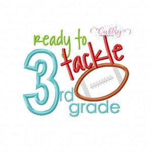 Tackle 3rd Grade Applique