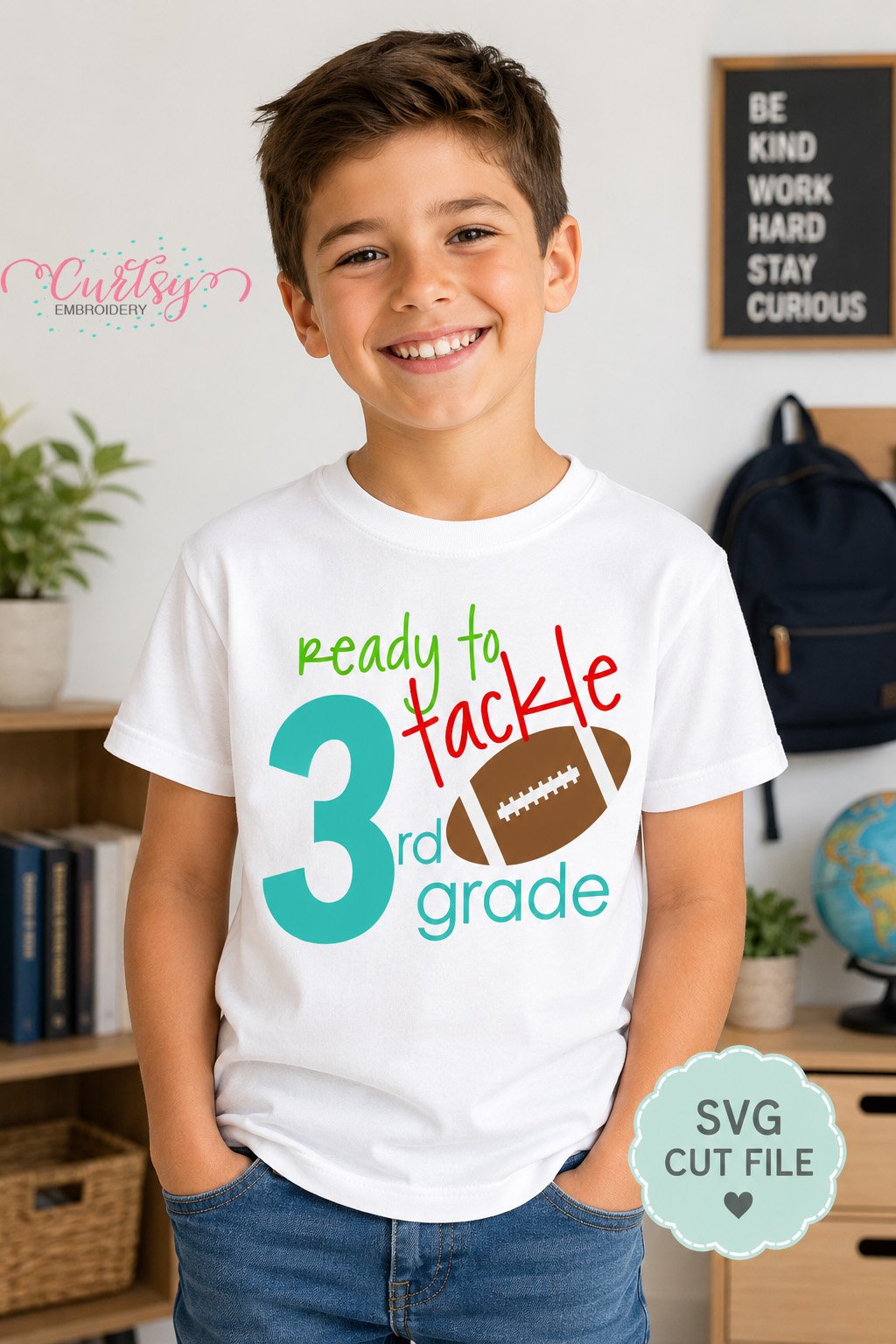 Ready To Tackle 3rd Grade SVG _ Logo 2 Ready To Tackle 3rd Grade SVG _ Logo 2