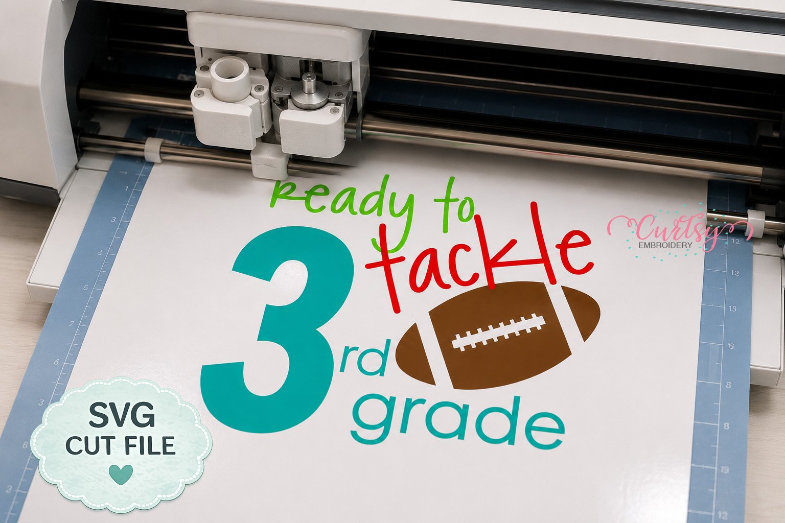 Ready To Tackle 3rd Grade SVG _ Logo 3 Ready To Tackle 3rd Grade SVG _ Logo 3