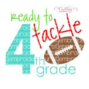 Ready To Tackle 4th Grade SVG