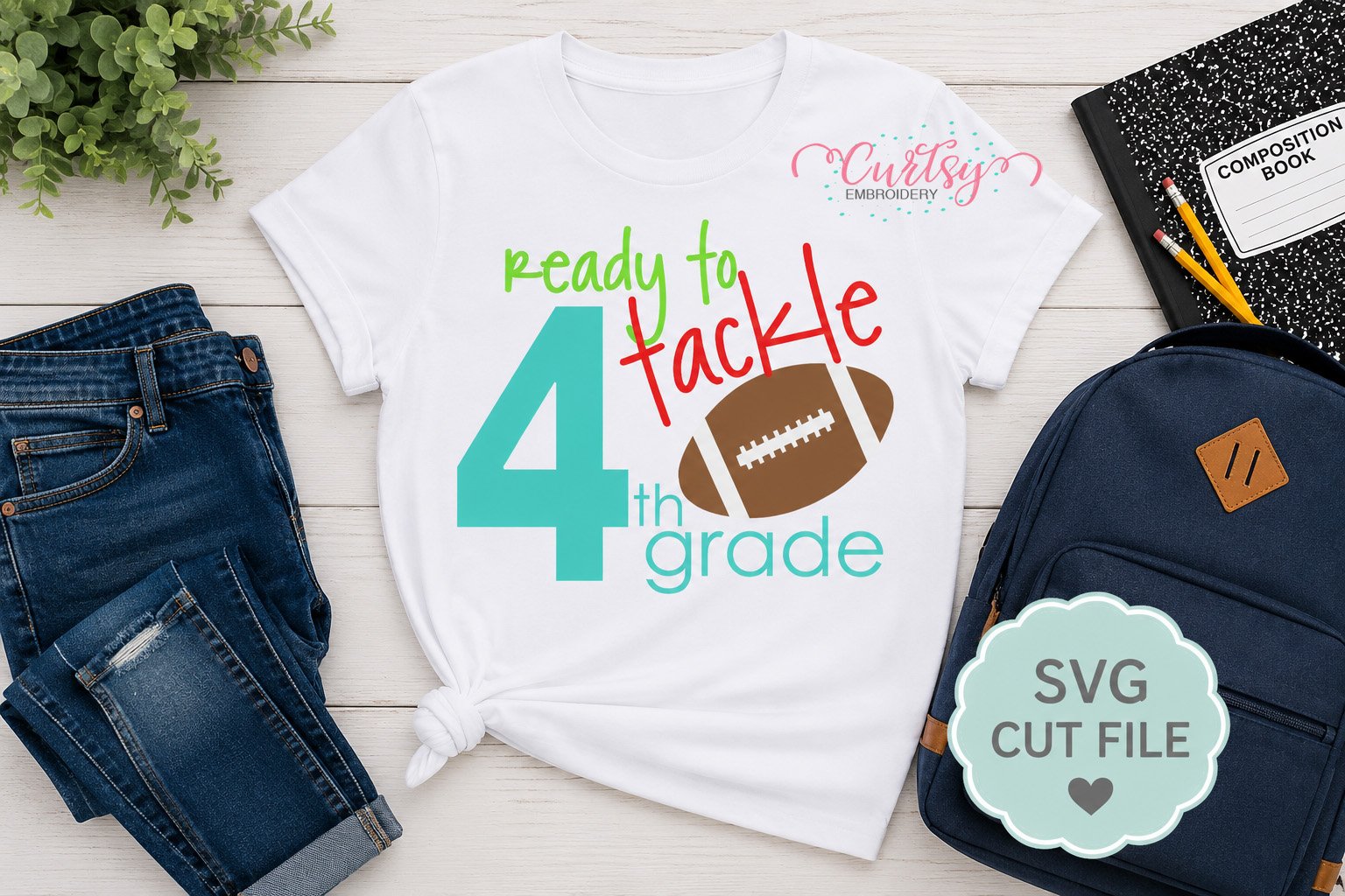 Ready To Tackle 4th Grade SVG _ Logo 1