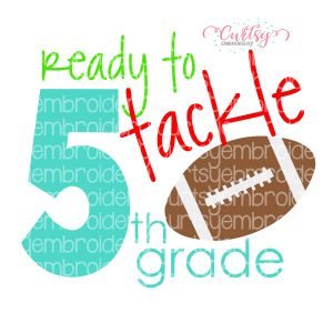 Ready To Tackle 5th Grade SVG