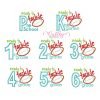 Ready To Tackle All Numbers Applique Set Ready To Tackle All Numbers Applique Set