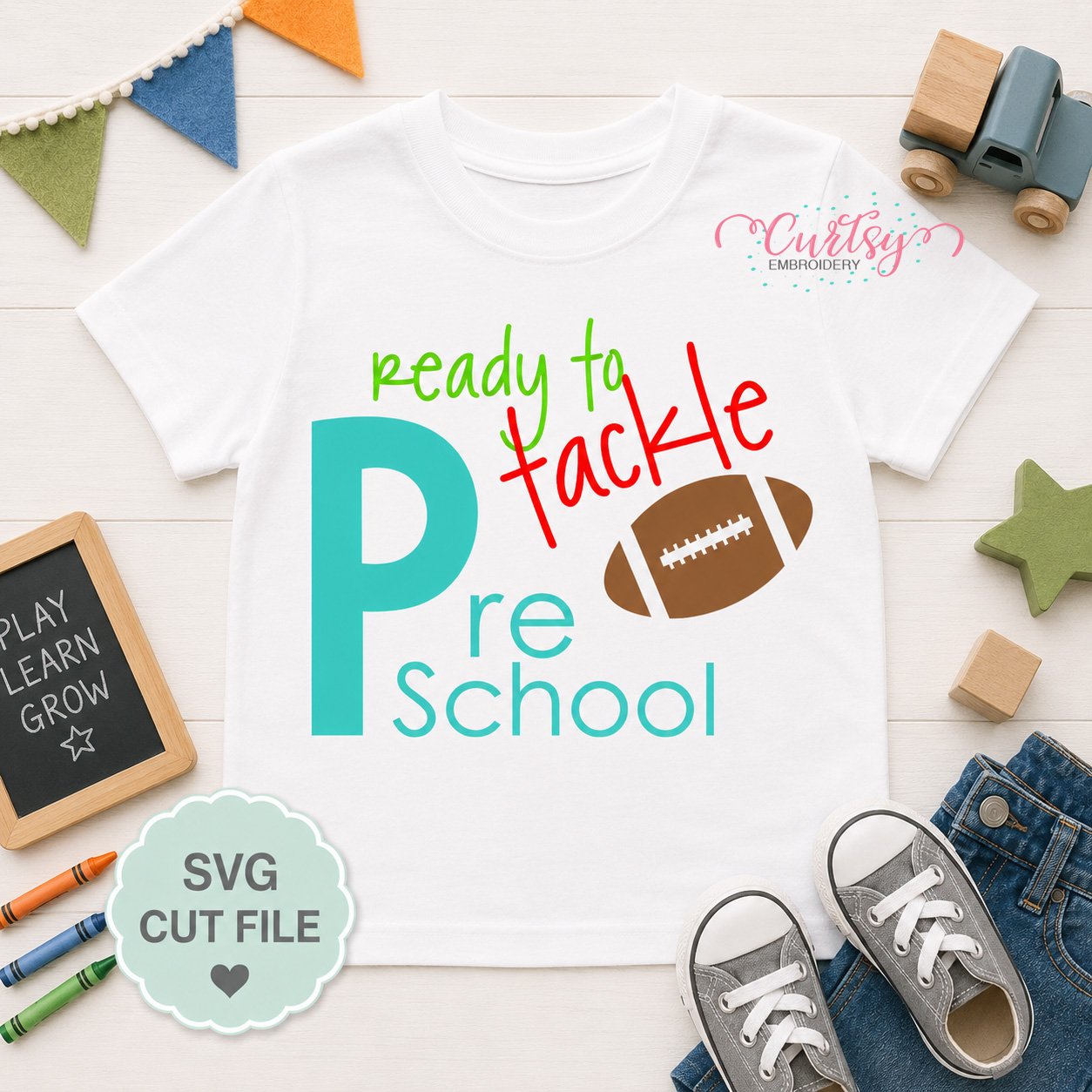 Ready To Tackle PreSchool SVG _ Logo 1 Ready To Tackle PreSchool SVG _ Logo 1