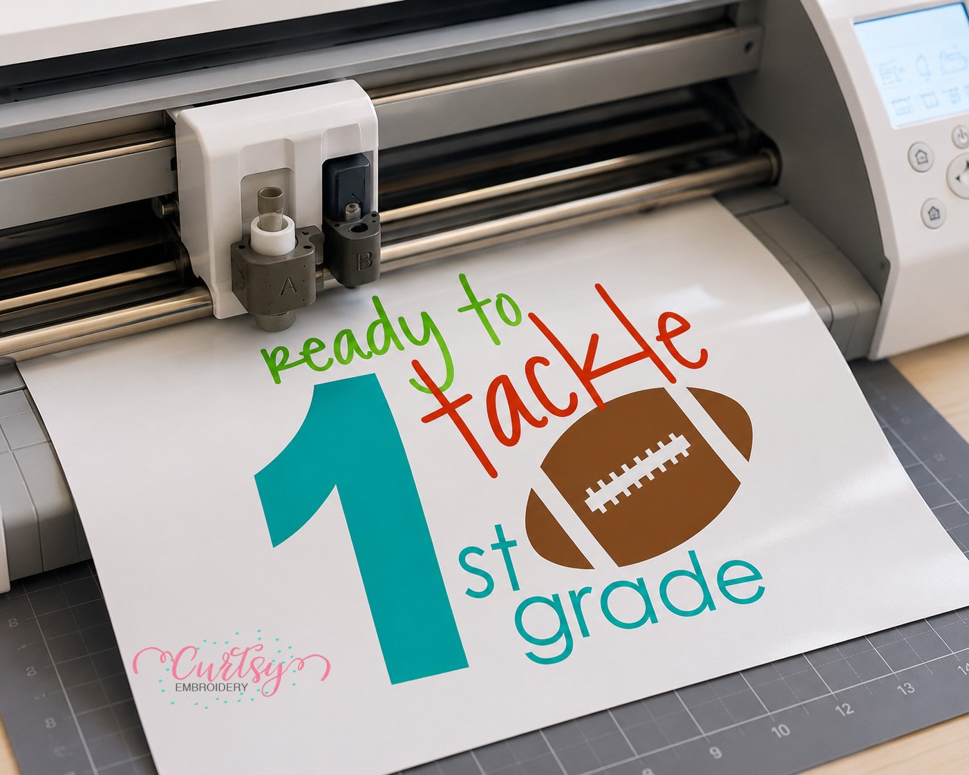 Ready to Tackle 1st Grade SVG _ Logo 3